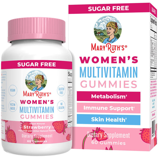 MaryRuth Organics Women's Immune Support Multivitamin Gummies | Ages 14+ | Skin Health | Gummy Vitamins for Women | Sugar-Free | Vegan | Non-GMO | 60 Count - NutriGlobal