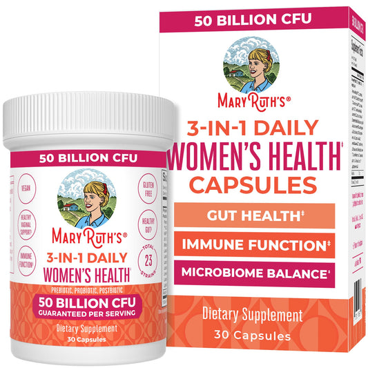 MARYRUTH'S 3-in-1 Daily Health Probiotics for Women | Hormone Support & Gut Health Supplement for Women | Women’s Probiotic - NutriGlobal