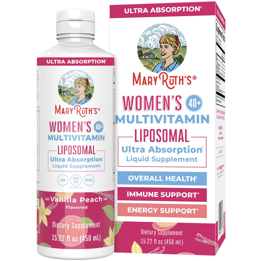 MaryRuth’s Multivitamin Liposomal for Women 40+ | Womens Multivitamin Liposomal | Immune Support Supplement | Menopause Supplement | Methylated Multivitamin | Vegan | Sugar Free | Non-GMO |15.22 Fl Oz - NutriGlobal