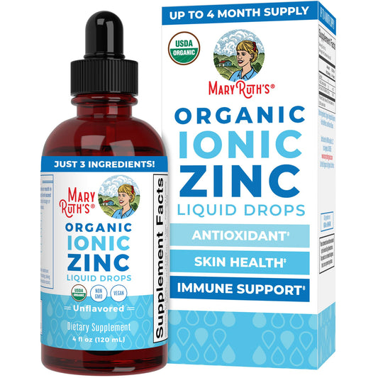 MaryRuth's Organic Liquid Zinc Supplement for Kids & Adults | Immune Support | Skin Health | Antioxidant | Cellular Metabolism | Zinc Sulfate - NutriGlobal