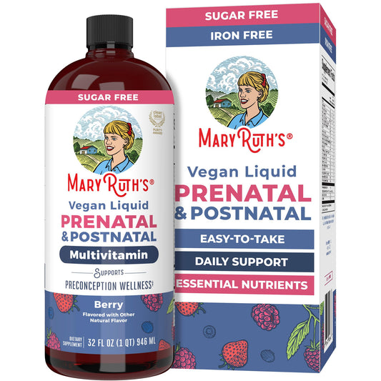 MARYRUTH'S Postnatal & Prenatal Vitamins for Women | Sugar Free | Selenium | Folate | Vegan | Non-GMO | Gluten Free | 32oz - NutriGlobal