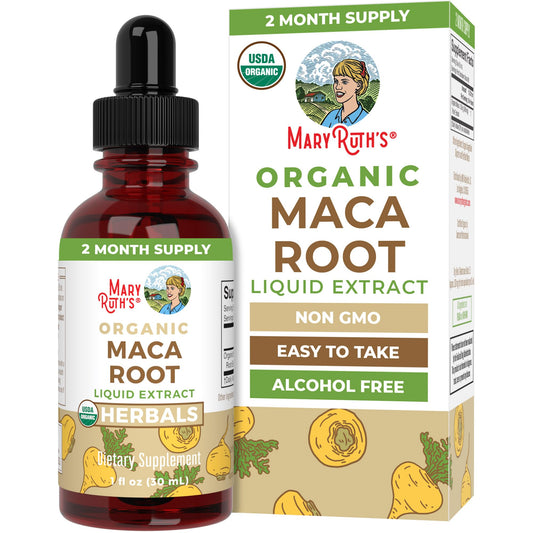 MaryRuth’s USDA Organic Maca Root Liquid Drops | Vegan | Non-GMO | Gluten Free | Alcohol Free | 1 Fl Oz - NutriGlobal