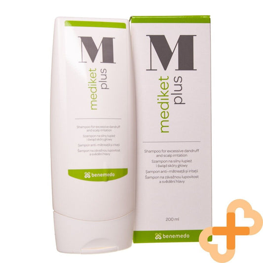 MEDIKET PLUS Shampoo For Dry Scalp Skin and Hair Care 200 ml Anti Dandruff - NutriGlobal