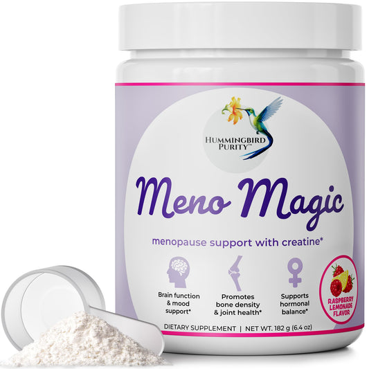 Meno Magic Menopause Support Drink – Raspberry Lemonade with Creatine, Herbs & Vitamins | 30 Servings - NutriGlobal