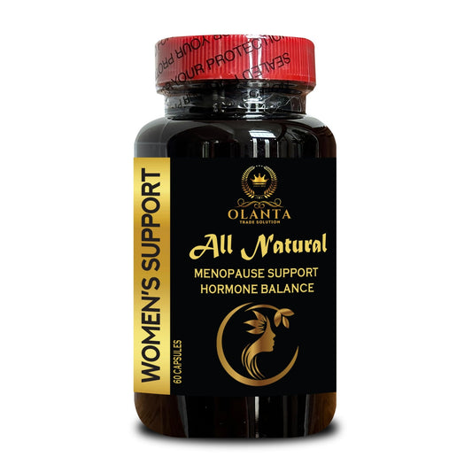 MENOPAUSE SUPPORT SUPPLEMENT - Perimenopause Supplements Women for Hot Flashes, Menopause Support, Supplement for Women Supports Hormone Balance with Black Cohosh - 1 Bottle 60 Capsules - NutriGlobal