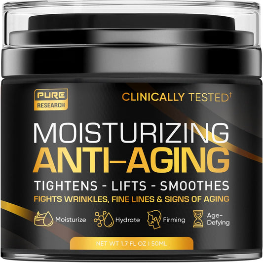 Men's Face Cream Moisturizer - Anti-Aging Cream For Men, Collagen, Retinol & Hyaluronic - NutriGlobal