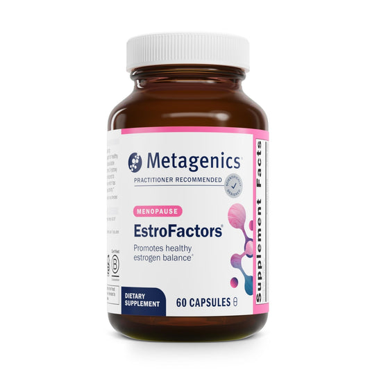 Metagenics EstroFactors - Estrogen Metabolism & Detox Support with Beta-Carotene, Curcumin & Phytonutrients - Supports Women's Health, Heart & Menopause Relief* - Non-GMO Gluten-Free - 60 Tablets - NutriGlobal
