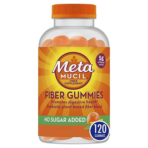 Metamucil Fiber Supplement Gummies, Sugar Free Orange Flavor, 5g Prebiotic Plant Based - NutriGlobal