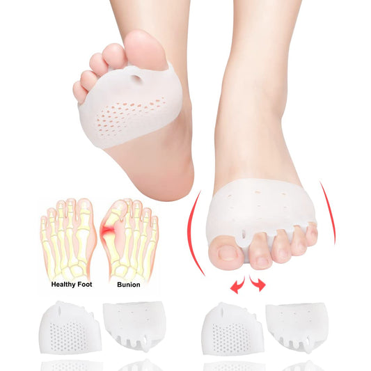 Metatarsal Pads, Gel Toe Separators, Bunion Corrector Cushion, Toe Spacer - NutriGlobal