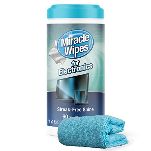 MiracleWipes for Electronics Cleaning - Screen Wipes Designed for TV, Phones, Monitors - NutriGlobal