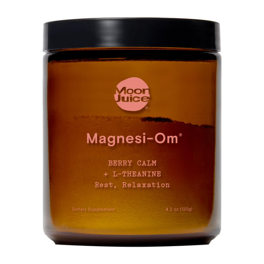 Moon Juice Magnesi-Om Magnesium Powder Supplement - Chelated Magnesium Complex + L-Theanine Blend for Rest, Relaxation & Regularity - NutriGlobal