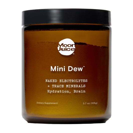 Moon Juice Mini Dew Electrolytes Powder - Sugar Free Minerals & Electrolyte Hydration Powder for Instant Hydration & Brain Support - Magnesium, Calcium, Potassium, Pink Salt, Unflavored, 30 Servings - NutriGlobal