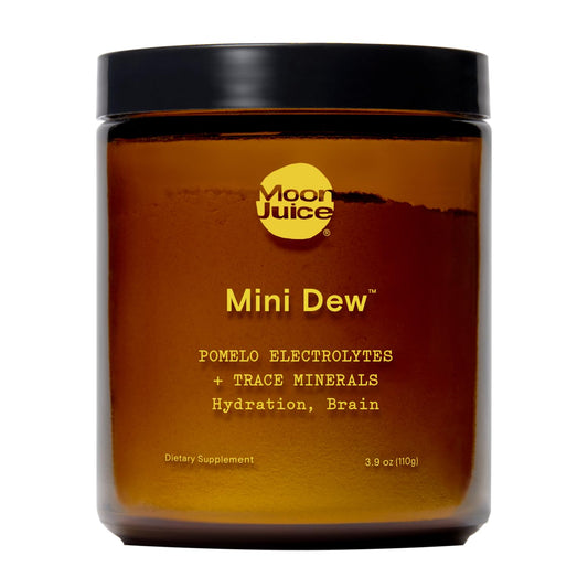 Moon Juice Mini Dew Electrolytes Powder - Sugar Free Minerals & Electrolyte Hydration Powder for Instant Hydration & Brain Support - Magnesium, Calcium, Potassium, Pink Salt, Pomelo, 30 Servings - NutriGlobal