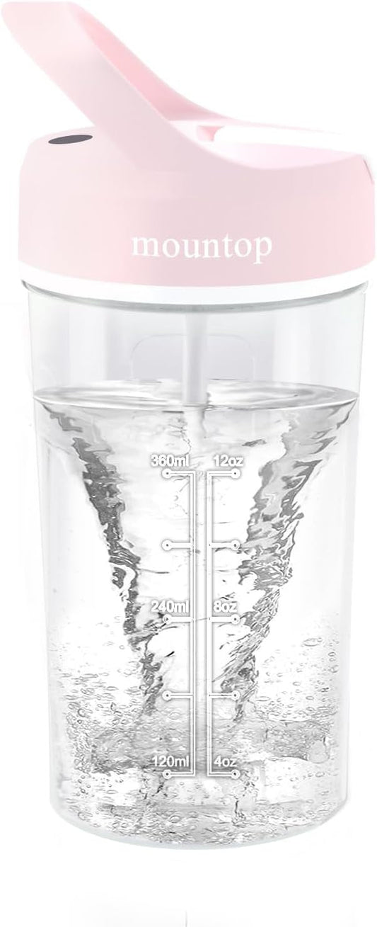 mountop Electric Protein Shaker Bottle, 18oz Rechargeable Blender Bottles - NutriGlobal