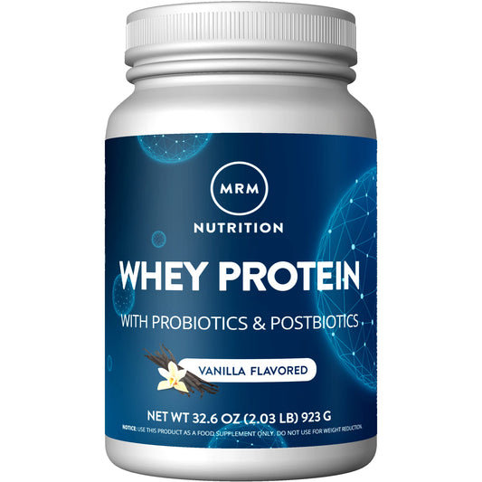 MRM Nutrition Whey Protein | Vanilla Flavored |18g Protein | with 2 Billion probiotics - NutriGlobal