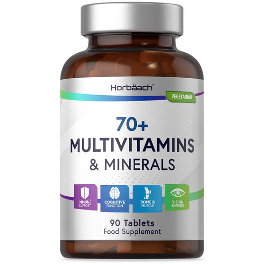 Multivitamin 70 Plus Tablets | 90 Count | with Essential Vitamins and Minerals | for Men and - NutriGlobal