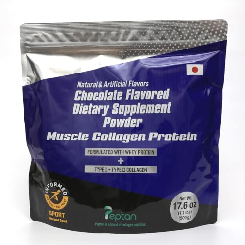 Muscle Colllagen Protein Collagen Peptides Powder Chocolate Flavored Dietary Supplement - NutriGlobal