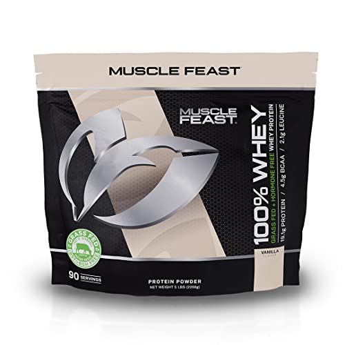 Muscle Feast 100% Grass-Fed Whey Protein, Pastured Raised Hormone Free All Natural - NutriGlobal