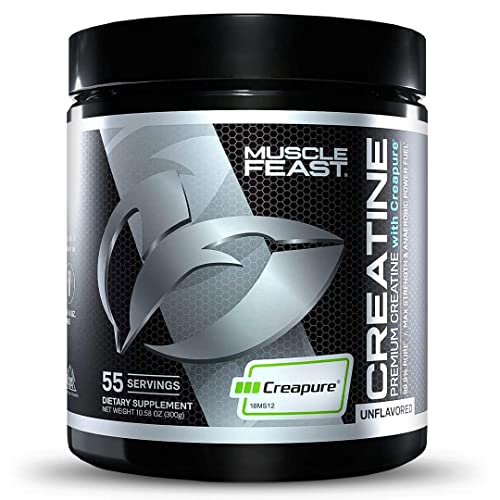 Muscle Feast Creapure Creatine Monohydrate Powder for Muscle Growth Nutritional - NutriGlobal