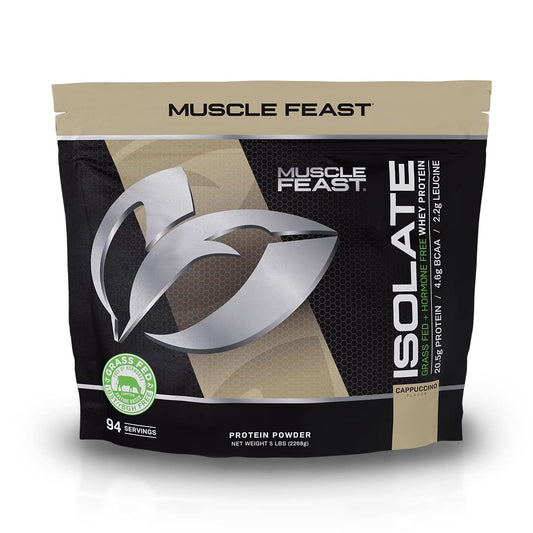 Muscle Feast Grass-Fed Whey Protein Isolate, All Natural Hormone Free Pasture Raised - NutriGlobal