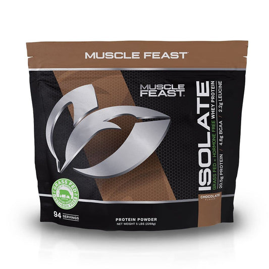 Muscle Feast Grass-Fed Whey Protein Isolate, All Natural Hormone Free Pasture Raised - NutriGlobal