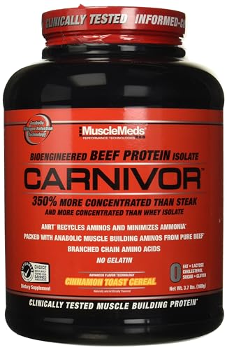 MuscleMeds Carnivor Beef Protein Isolate, 0 Lactose, 0 Sugar, 0 Fat, 0 Cholesterol - NutriGlobal