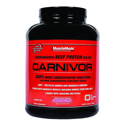 MuscleMeds Carnivor Hydrolyzed Beef Protein Isolate, 0 Lactose, 0 Sugar, 0 Fat, 0 Cholest - NutriGlobal