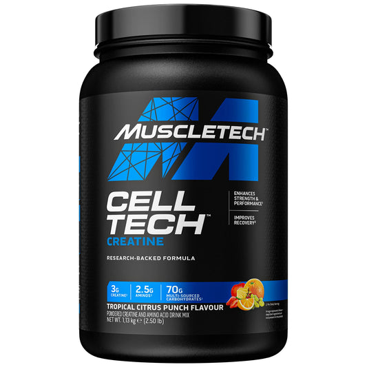 MuscleTech CellTech Creatine Monohydrate Powder, Post Workout Recovery Drink - NutriGlobal