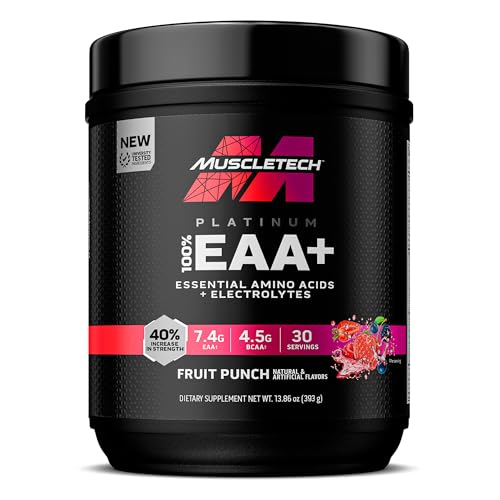 MuscleTech | Platinum 100% EAA+| Essential Amino Acids| Muscle Strength Builder - NutriGlobal