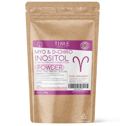 Myo & D Chiro Inositol Powder - Clinically Proven - PCOS Support - 6X More D Chiro - NutriGlobal