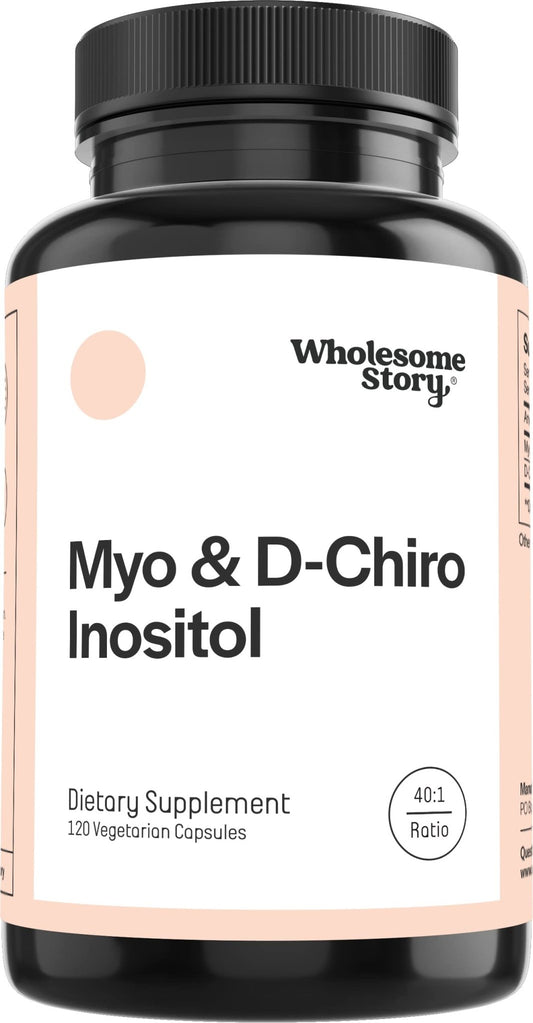 Myo-Inositol & D-Chiro Inositol Blend Capsule | 30-Day Supply | Most Beneficial 40:1 Ratio - NutriGlobal
