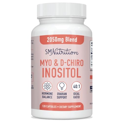 Myo-Inositol & D-Chiro Inositol | Hormone Balance for Women | Ideal 40:1 Ratio | Myo Inosit - NutriGlobal