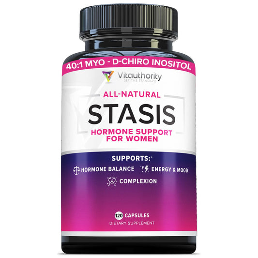 Myo-Inositol D-Chiro Women's Hormone Balance Supplement - 40:1 Myo-Inositol & D-ChiroInositol Blend with DIM for Hormone Balance for Women - Health Vitamins for Skin, Energy, & Cycle Support (1 Month) - NutriGlobal