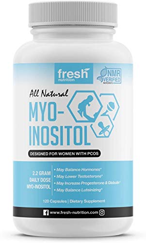 Myo-Inositol - PCOS - 2200mg Strongest NMR Verified - 120 High Potency Powder - NutriGlobal