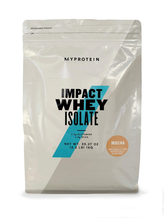 Myprotein Impact Whey Isolate - Mocha, 2.2 Lbs (40 Servings) - NutriGlobal