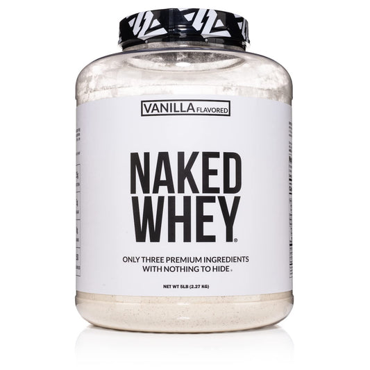 NAKED Nutrition Whey Vanilla Protein - All Natural Grass Fed Whey Protein Powder - NutriGlobal