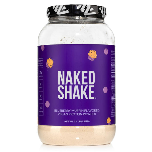 Naked Shake - Blueberry Muffin Protein Powder - Flavored Plant Based Protein - NutriGlobal
