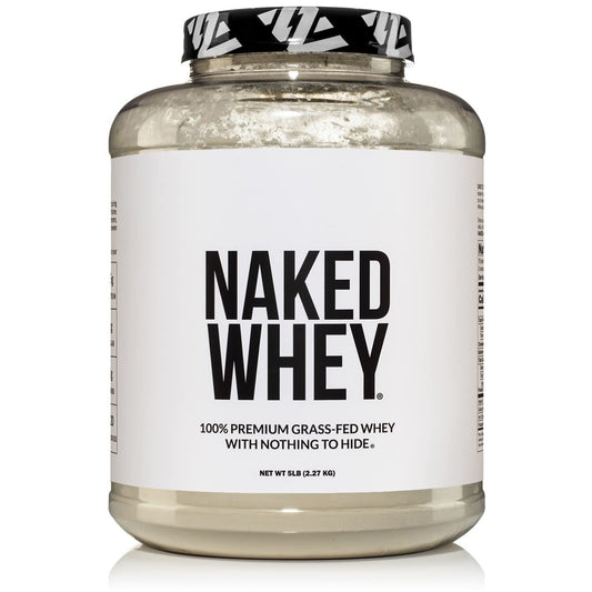 NAKED WHEY 5LB 100% Grass Fed Unflavored Whey Protein Powder - US Farms - NutriGlobal