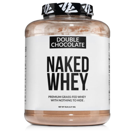 NAKED Whey Double Chocolate Grass Fed Whey Protein Powder, No GMO, No Soy - NutriGlobal