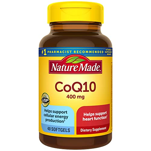 Nature Made CoQ10 400mg, Dietary Supplement for Heart Health Support, 40 Softgels - NutriGlobal