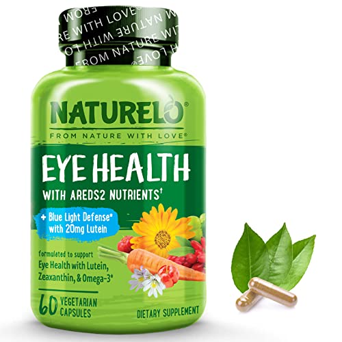 NATURELO Eye Vitamins - AREDS 2 Formula Nutrients with Lutein, Zeaxan - NutriGlobal
