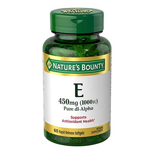 Nature's Bounty Vitamin E 1000 IU Softgels, Supports Antioxidant Health & Immune System - NutriGlobal