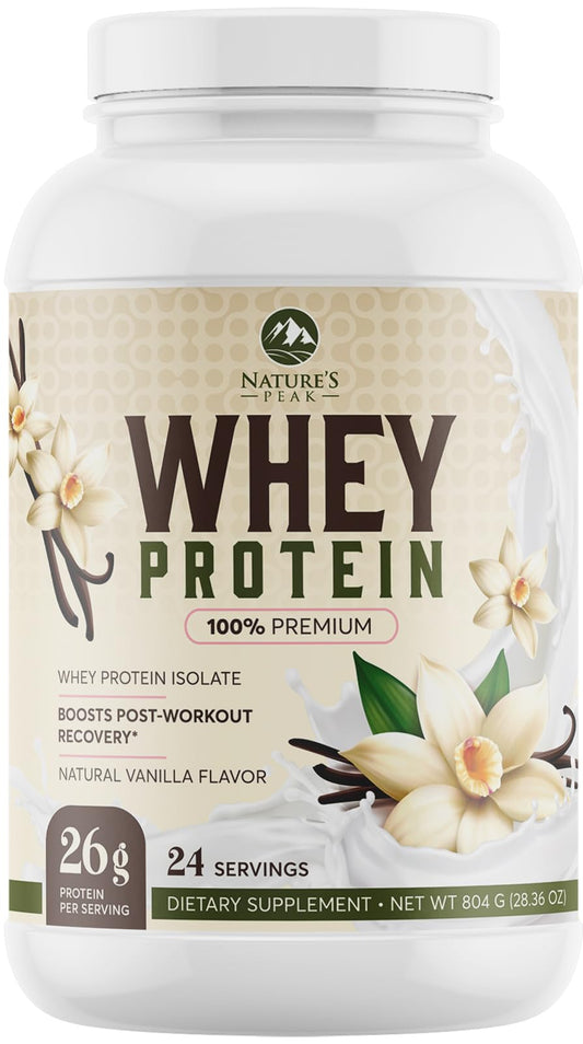 Nature's Protein Powder, 100% Whey Protein Powder Isolate, Immune Support, BCAAs - NutriGlobal