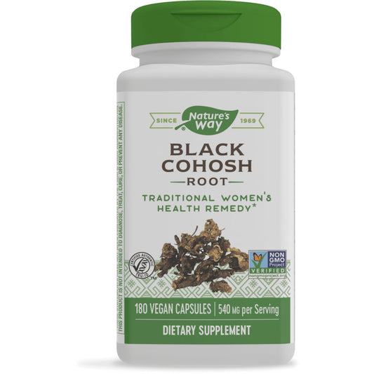 Nature's Way Black Cohosh Root, Traditional Support for Women's Health*, 540 mg - NutriGlobal