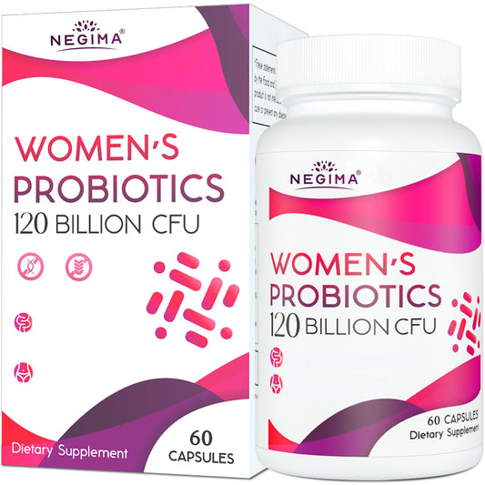 Negima Menopause Supplements for Women, 120 Billion CFUs Probiotics for Women, 13-in-1 Herbs & Botanicals Complex, for Menopause - 60 Caps - NutriGlobal