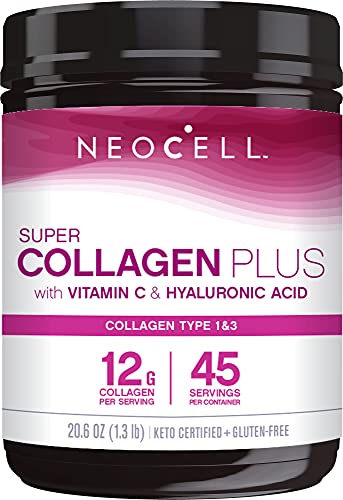 NeoCell Super Collagen Powder, Collagen Plus includes Vitamin C & Hyaluronic Acid - NutriGlobal