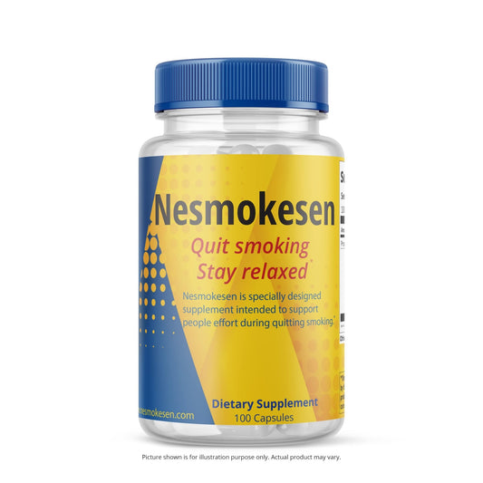 Nesmokesen - Quit Smoking Stay Relaxed, (100 Capsules / 27 Days Supply) - NutriGlobal