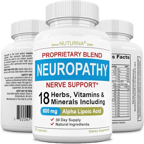 Neuropathy Support Supplement with 600 mg Pure Alpha Lipoic Acid - NutriGlobal