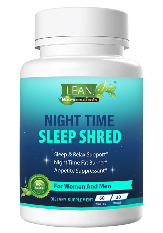 Night Time Sleep Shred Fast Fat Burner, Weight Loss Aid Pill, Appetite Suppressant Carb - NutriGlobal