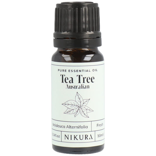Nikura Pure Australian Tea Tree Essential Oil for Skin, Nail Fungus, Face, Hair, Acne - NutriGlobal